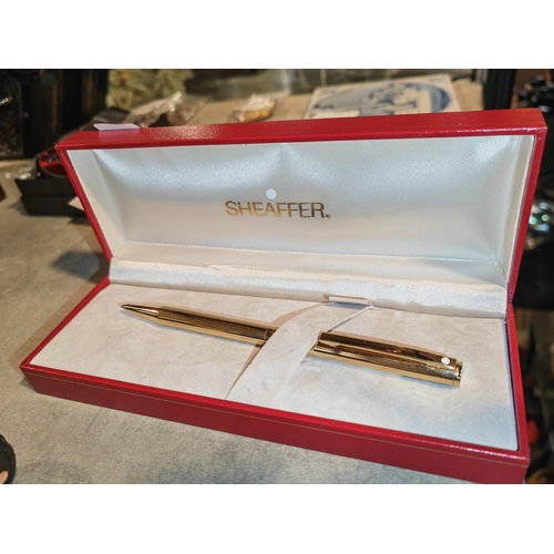 307 - Shaeffer White Spot Pen Gold Plate