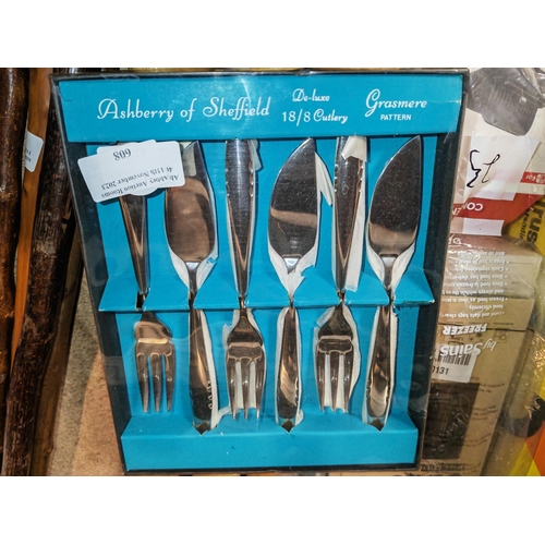 608 - Ashberry Of Sheffield Fish Knife And Fork