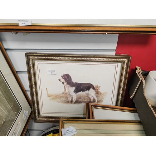 122 - Framed Print Of A Spaniel By Joel Kirk