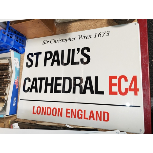 181 - Selection  Of Tin Plate London Street Signs