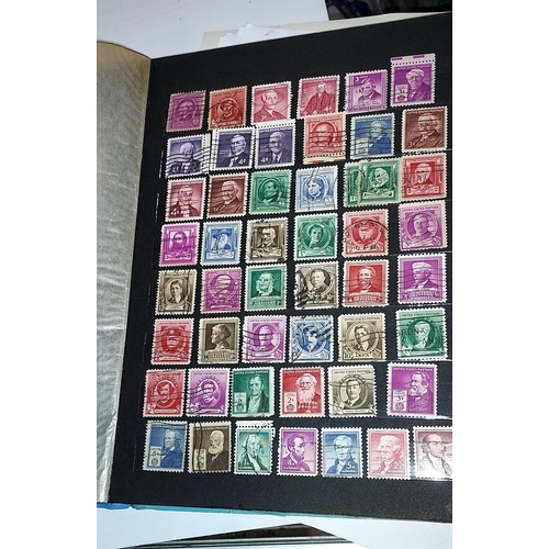 390 - Album Of Usa Stamps Plus 2 Stamp Auction Catalogues