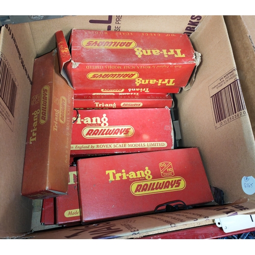 178 - Box Of Triang Train Track And Buildings Mostly In Boxes