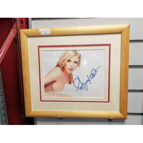 101 - Framed Photo Of Patsy Kensit With Replica Signature