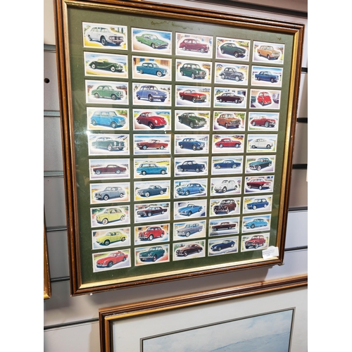 110 - Framed Set Of 50 Classic Car Cards
