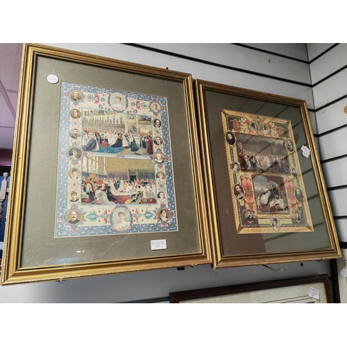 122 - 2 Framed Royal Coronation Prints