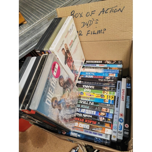 144 - Box Of 32 Action & Comedy Dvd'S