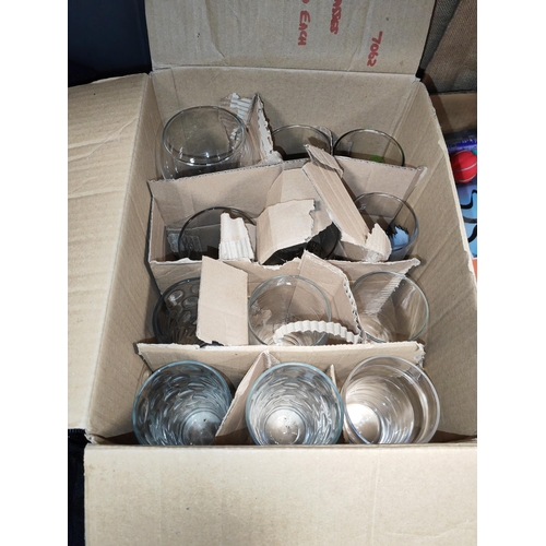 173 - Box Of Mixed Drinking Glasses