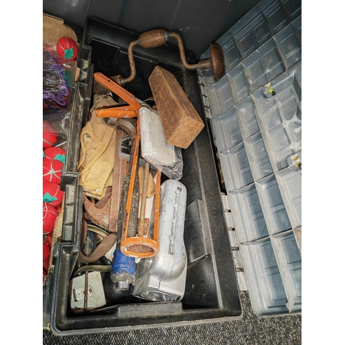 175 - Plastic Tool Box With Tools