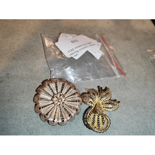 319 - 2 Brooches