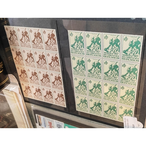 569 - Sheet Of French Colony Stamps