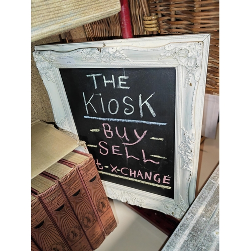 643 - Framed Advertising Chalk Board