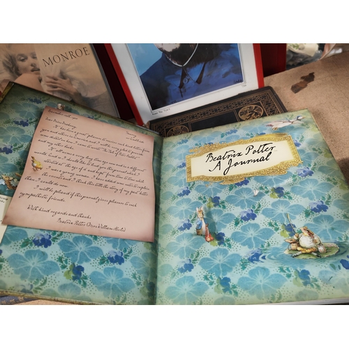 3 - Superb Beatrix Potter Gift Book With Reproduction Of First Peter Rabbit Inside Back Cover And Featur... 