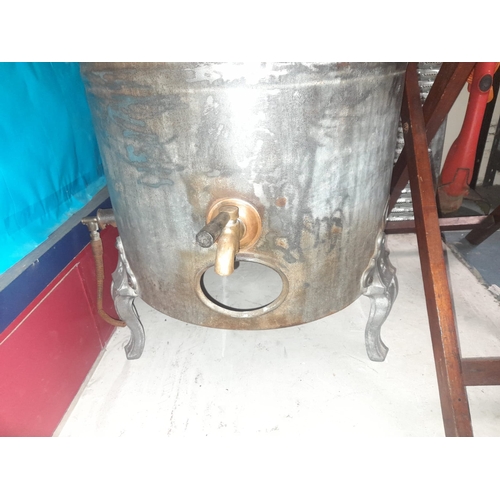 53 - Vintage Galvanized Metal And Copper Water Boiler