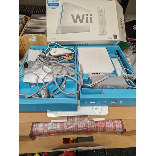 166 - Wii Console With Wii Fit Board And Some Games All Boxed