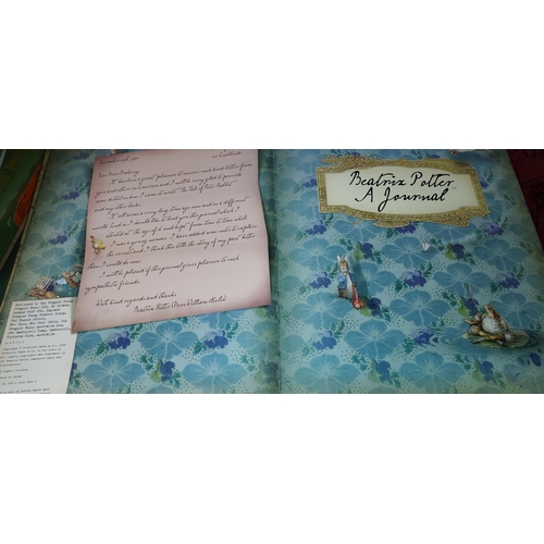 2 - Superb Beatrix Potter Gift Book With Reproduction Of First Peter Rabbit Inside Back Cover And Featur... 