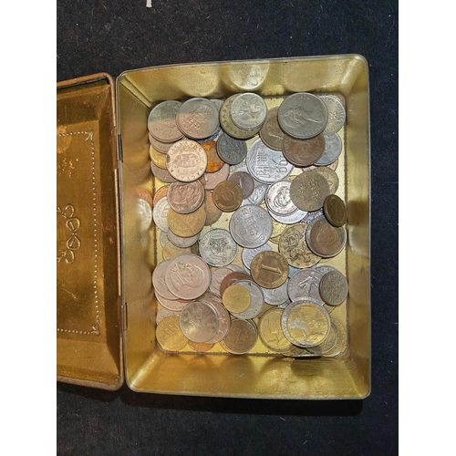 283 - Old Tin Of Coins