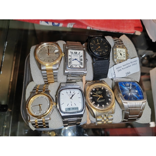 286 - 8 Gents Watches