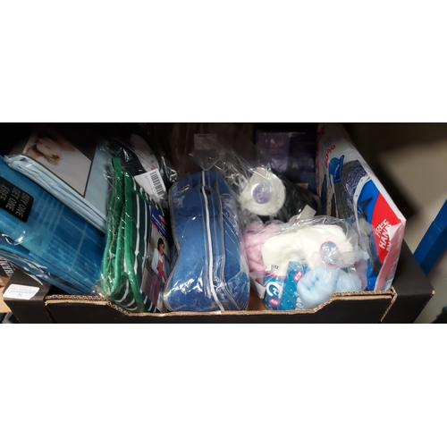 31 - Box Of Unused Items Including Socks, Sheets Etc