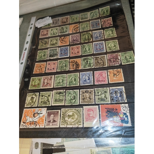 563 - Page Of Old Chinese Stamps