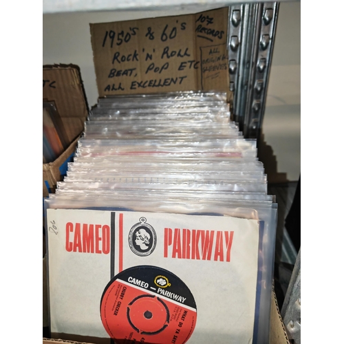 179 - 3 Boxes 1950'S & 1960'S Rock N Roll, Beat, Pop Singles Total Of 321 Records