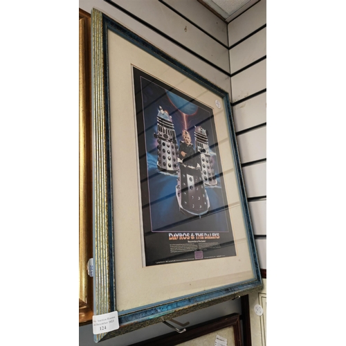 124 - Original Davros & The Daleks Doctor Who Poster, 1984, By Andrew Skilleter, Framed