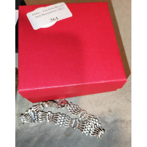 361 - Silver Gate Bracelet