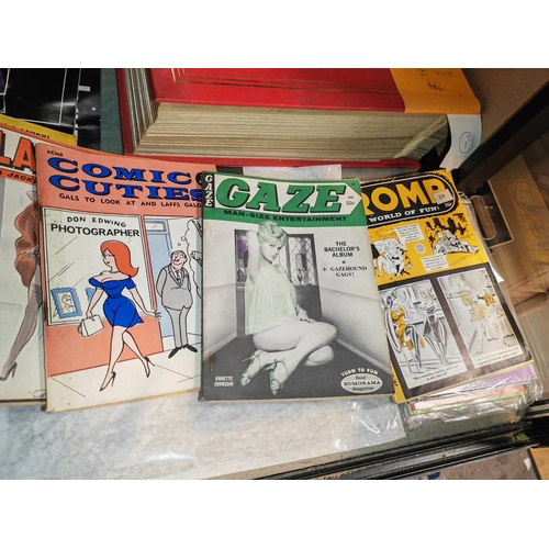 548 - 9 1960'S Vintage Gentlemen Comic + Pin - Up Books From America