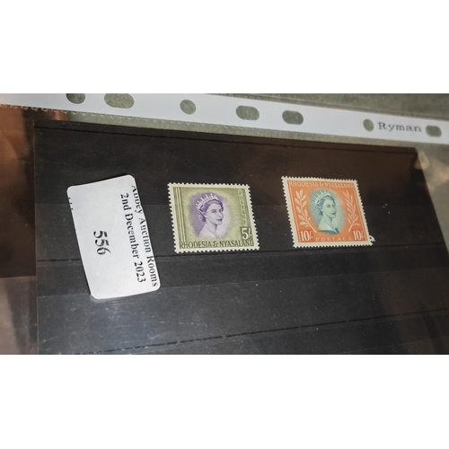 556 - 2 Rhodesia And Nyasaland Stamps