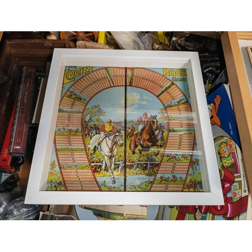 226 - 3 Antique Games Framed