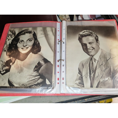 564 - Folder And Film Star Photos, Signed