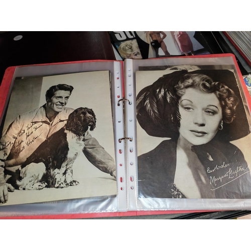 564 - Folder And Film Star Photos, Signed