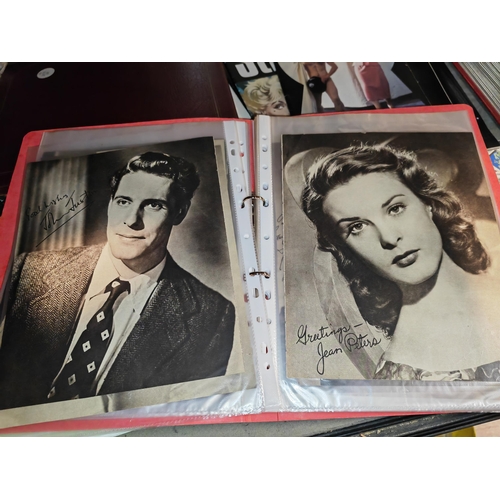 564 - Folder And Film Star Photos, Signed