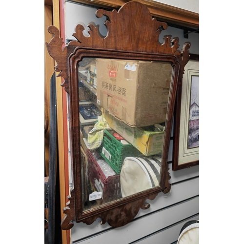 124 - Antique Wooden Framed Mirror