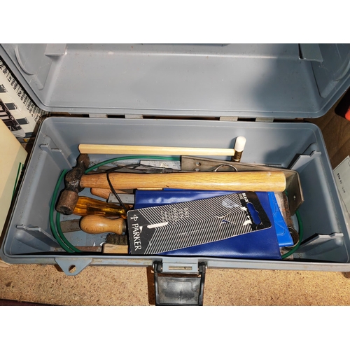 240 - Plastic Tool Box Of Watchmakers Tools And Others