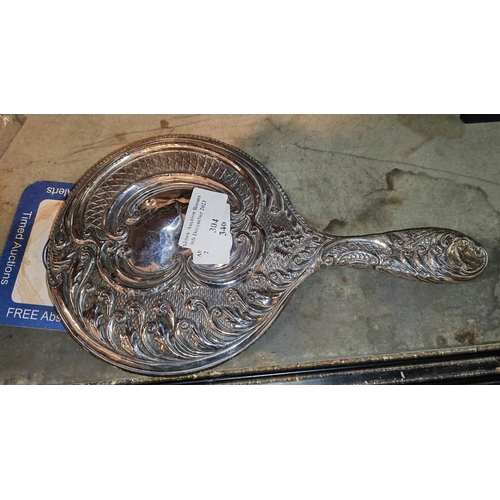 304 - Silver Dressing Table Hand Mirror