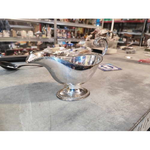 312 - Heavy Silver Plated Gravy Boat