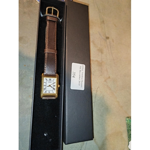 354 - Lorus Ladies Quartz Watch In Box