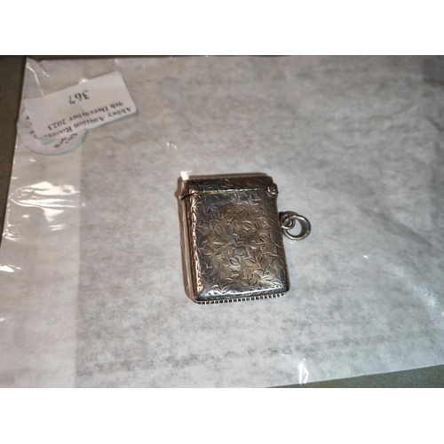 367 - Silver Vesta Case