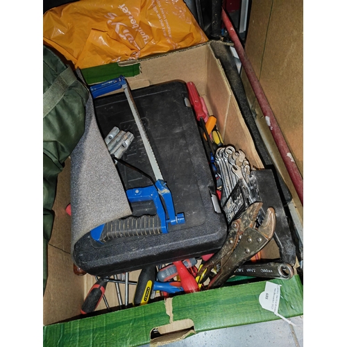 688 - Box Of Mechanics Tools And A Large Amount Of Screwdrivers