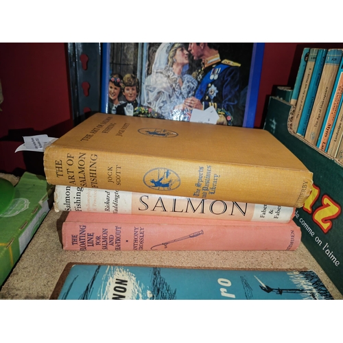 6 - 3 Vintage Salmon Fishing Books Including Jock Scott, Richard Waddington And Anthony Crossley, All 1S... 
