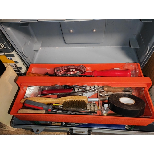 240 - Plastic Tool Box Of Watchmakers Tools And Others