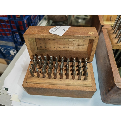 273 - Boxed Riveting And Staking Tool Plus A Set Of Drill Bits