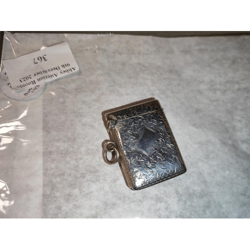 367 - Silver Vesta Case