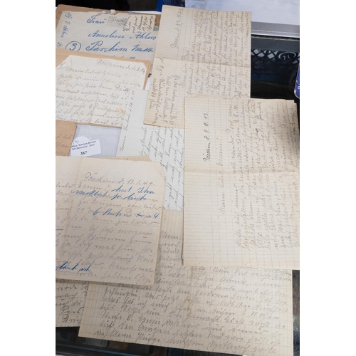 387 - 10 German Soldier Letters Ww2