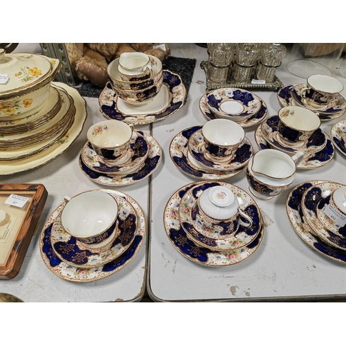 432 - Taylors Of Kent Blue And White Teaset, Incomplete