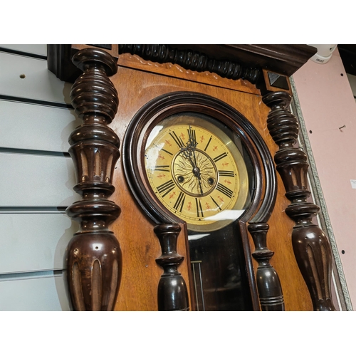 555 - Large Decorative Regulator Wall Clock