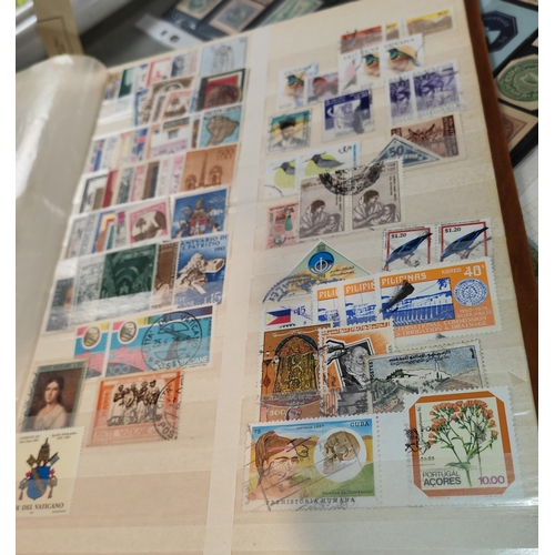 575 - Brown Stock Book With Vatican City Stamps