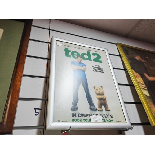 115 - Framed Poster Of Ted 2