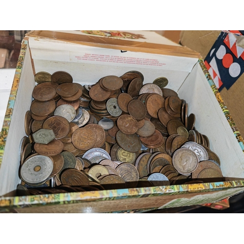 296 - Cigar Box Of Coins