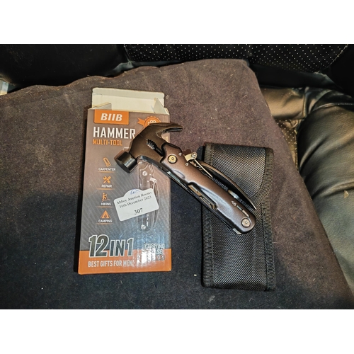 307 - 12-In-1 Hammer Multi Tool As New Unused